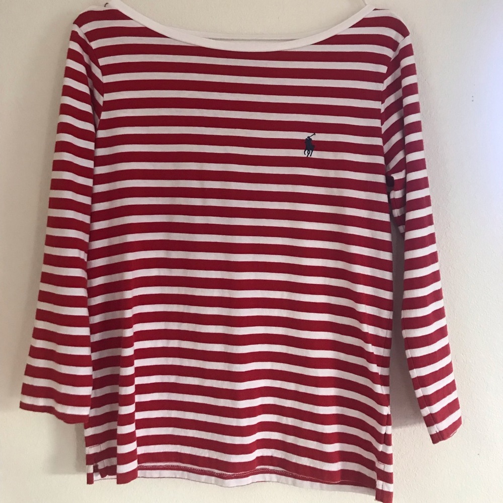 Polo Ralph Lauren 3/4 Sleeve Boat Neck Shirt